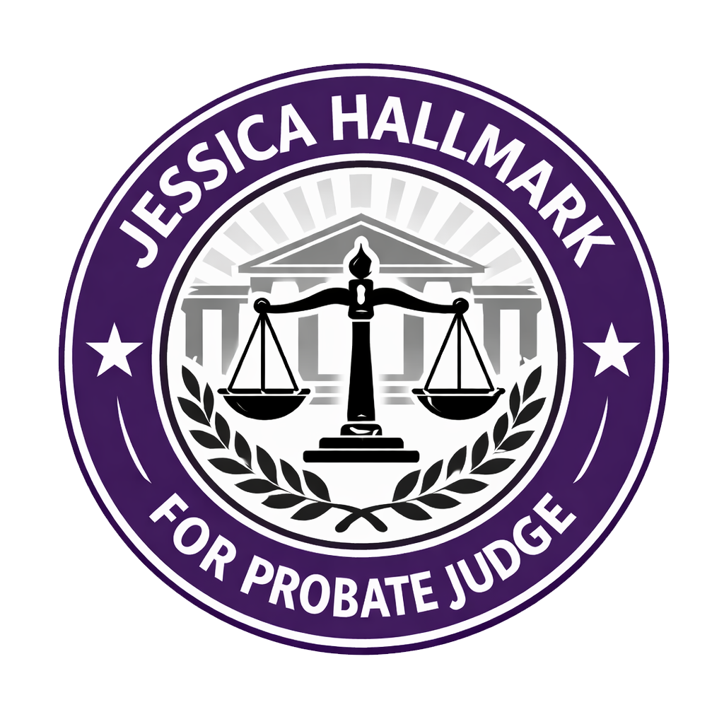 Jessica Hallmark for Oakland Probate Judge Logo